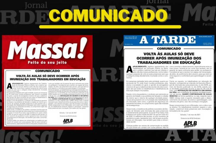 Volta às aulas só deve ocorrer após imunização dos ...