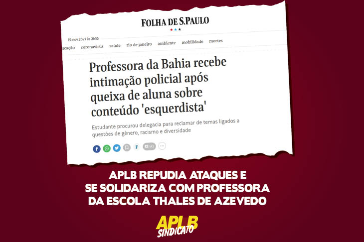 Professora da Bahia recebe intimação policial após ...