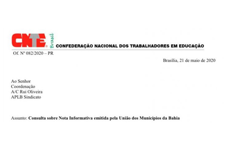 APLB contesta nota da UPB sobre o corte de salários dos trabalhadores municipais