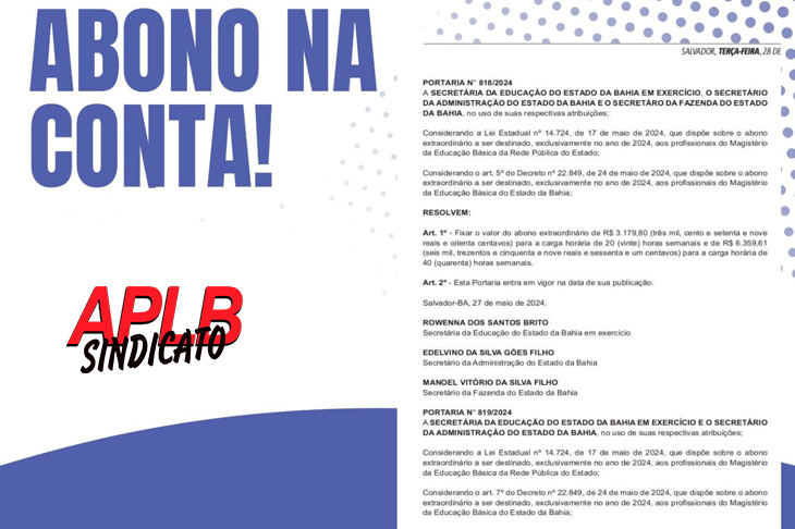 Paralisações da Rede Estadual garante abono na conta da categoria